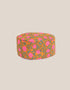 Reversible milton hat with embroidery with printed lining